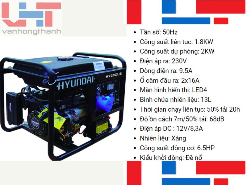 Máy phát điện chạy xăng 2kw